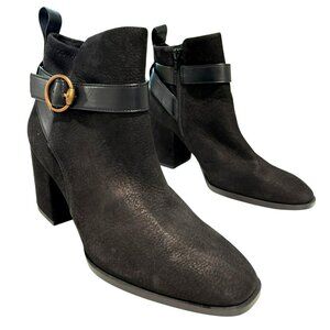 Vionic Tenley Black Water-Repellent Heeled Ankle Boots Size 8 NEW